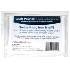 Quilt Pounce with Iron Off Powder Refill White ( 2.oz.size )