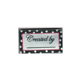 Iron-On Woven Label- Created by