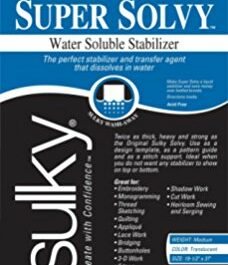 Sulky Super Solvy Water Soluble Stabilizer Medium Weight