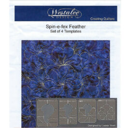Westalee Rulers- Spin-E-Fex Feather Template Set of 4- High Shank