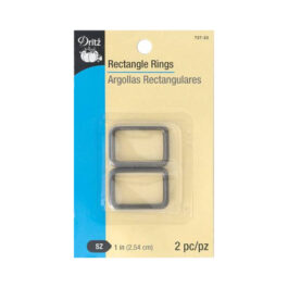 Rectangle Rings 1in 2pc Gunmetal