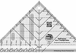 Creative Grids Non slip Half Square 4-in-1 Triangle Ruler