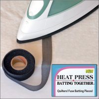 Heat Press Batting Together3/4” Wide Black, 10-Yard Roll (1.9cm x 9.14m)