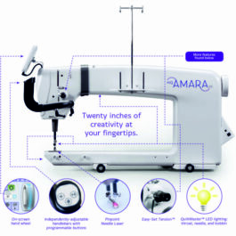 HQ Amara 20 with Pro Stitcher and Studio Frame (10 or 12ft)