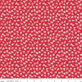 RileyBlake Designs- Flea Market Star Flowers Red