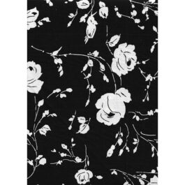 Canvas Cotton- Florals Black