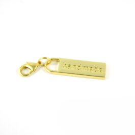 Zipper Pull Handmade In Gold