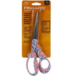 Fiskars 8in Bent Fashion Deco Scissors-Limited Edition Pattern