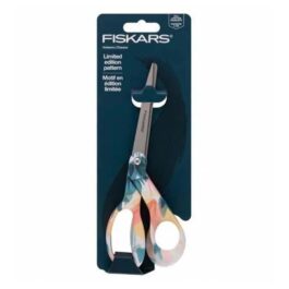 Fiskars 8in Bent Fashion Deco Scissors-Abstract Painting