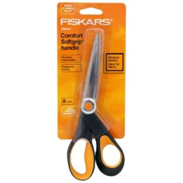 Fiskars 8″ Razor Edge Softgrip Scissors