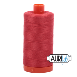 Aurifil 50 Wt Spool- Dark Red Orange