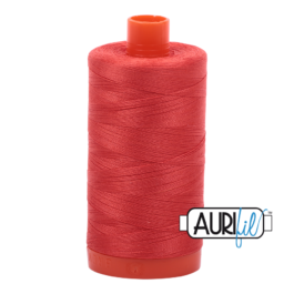Aurifil 50 Wt Spool- Light Red Orange