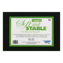 Soft and Stable Black 100% Polyester Stabilizer 36in x 58in