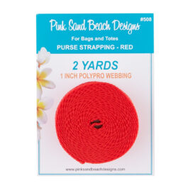 Purse Strapping 1in x 2 yds – Red