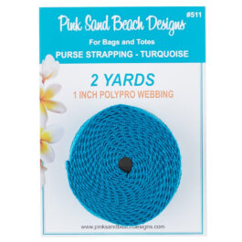 Purse Strapping 1in x 2 yds – Turquoise