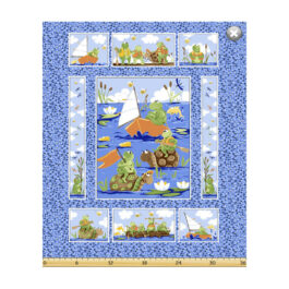 SusyBee-Paul and Sheldon- Paddling Quilt Panel