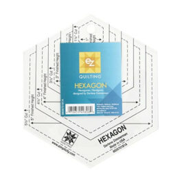 EZ Quilting Hexagon Shapes Acrylic Quilting Template