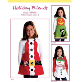 Pattern- Holiday Friends Childs Aprons