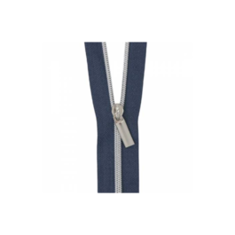 Zipper by the Yard: Navy #3 Nylon Nickel Coil Zippers