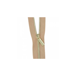 Zipper by the Yard: Natural #3 Nylon Gold Coil Zippers