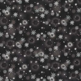 Christmas- Snowflakes in Black (38363)