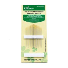 Clover Gold Eye Embroidery Needles 3/9