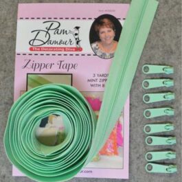 Zipper by the Yard- Reversible Coil Zipper Tape Mint