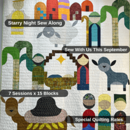 In Person- Starry Night Christmas Class- Ruler+ Pattern+ Teaching (No Fabric)