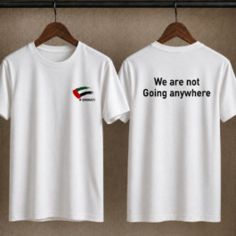 We Are Not Going Anywhere- White Tee