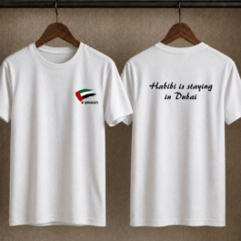 Habibi is Staying in Dubai- White Tee