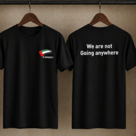 We Are Not Going Anywhere- Black Tee